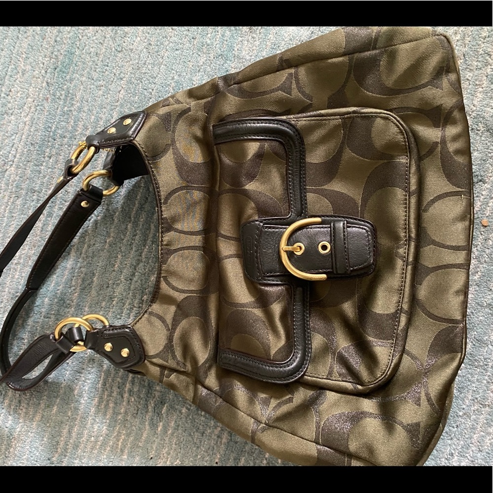 Coach handbag and matching wallet